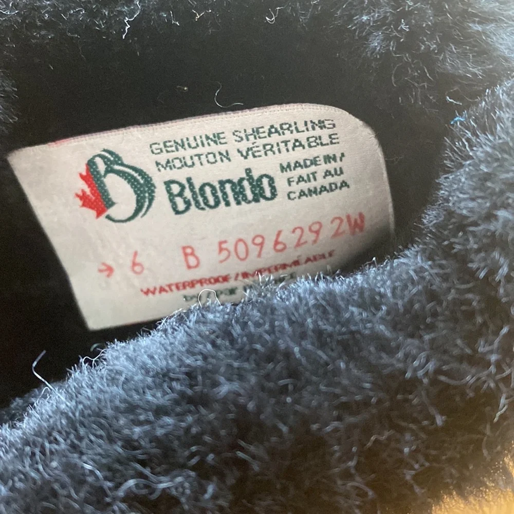 Blondo ankle winter women genuine shearling zipper boots size 6 - Picture 5 of 5